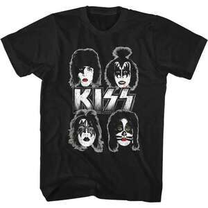 Kiss Band Faces Classic Rock Makeup Portrait Graphic T-Shirt
